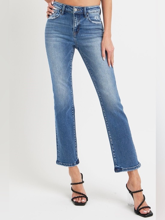 Risen Jeans Denim - RDP5302RT DARK Risen Mid Rise Straight Jeans